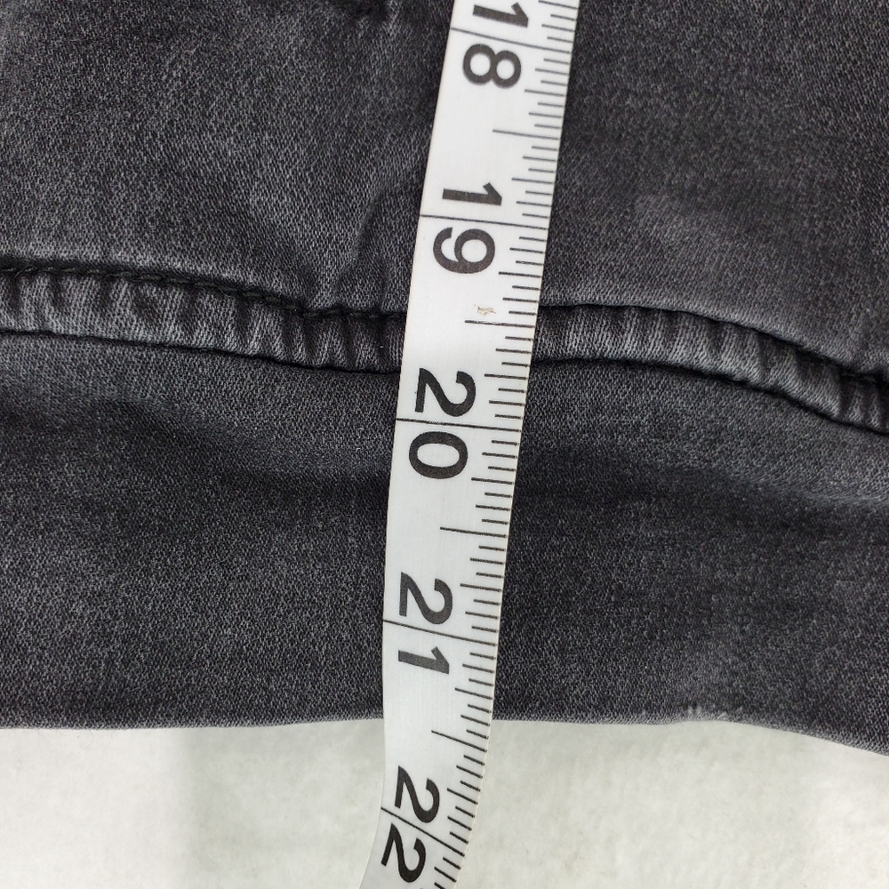 THE KOOPLES Jeans Faded Black Denim Coat Gilet Vest Sleeveless Jacket Hood XS - Picture 9 of 11